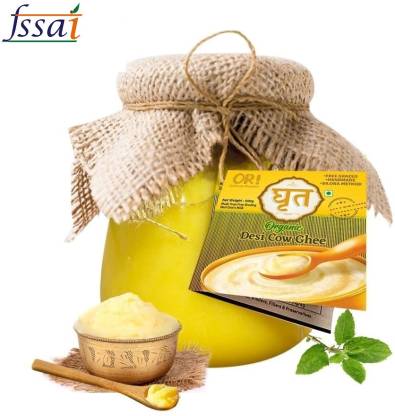 Optimum Resources Pure Cow Ghee, Tradionally Hand-Churned and Vedic Bilona Method (Extra 20 gm) 2 kg Can