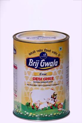 brij gwala Pure Cow Ghee for Better Digestion and Immunity Ghee Tin