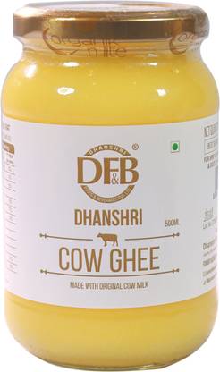Dhanshree DF&B Dhanshri Oragniknlite Cow Ghee Ghee Glass Bottle