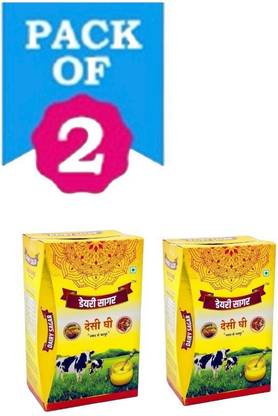 dairy sagar Pure Desi Cow Ghee For Better Digestion And Immunity 500 ml pack of 2 tetra pack Ghee Tetrapack