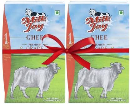 Milkjoy Lab Certified Premium Grade Desi Ghee 1 Litre | Pure and Natural Ghee Box