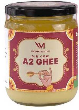 Vedic mother A2 Cow Shudh Desi Ghee Pure & Natural | Rich Source of B2 & B3 | No Preservative Ghee Glass Bottle