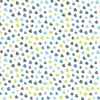 Paper Pep White Heart Print Gift Wrapping Paper 19"X29" Pack of 10 Sheets Paper Gift Wrapper