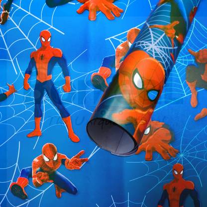 BONZEAL Superhero Spiderman Printed Gift Pack of 10 Sheet Paper Wrap Packing Material Spiderman Paper Gift Wrapper