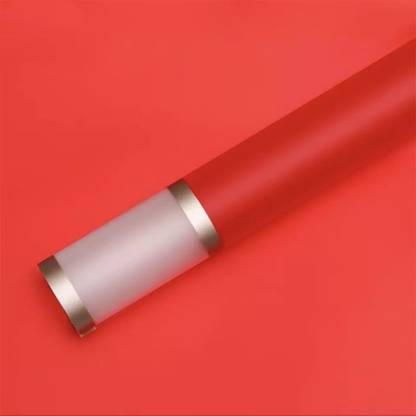 Sunflower Floral Products Korean Style Frosted Sheet Transparent Border with edge for Packing Gifts, Red Gift/Flower Wrapping Sheets Korean Style Frosted Sheet Gift Wrapper