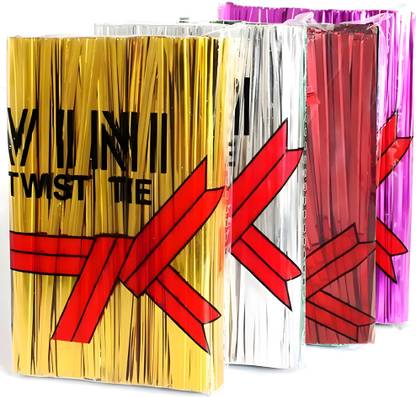 Icify Twist Tie Packing Metallic Twisting Ties-Packing Metallic Gift Wrapper