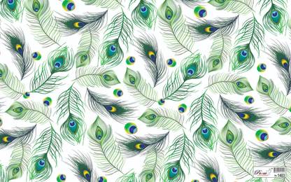 Skywalk Colorful Peacock fur Gift Wrapping Paper Sheets Set of 25 (Size-19.5 x 29.5) Wrapping Paper Sheet Gift Wrapper