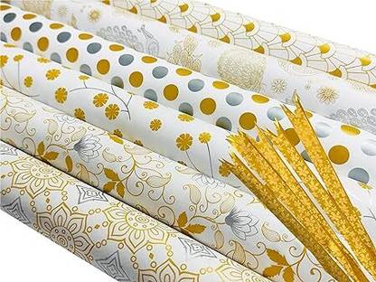 OFIXO (GFT-1) Premium Design Gift Wrapping Paper Sheet, Gift Paper, PACK OF 5 PAPER Gift Wrapper
