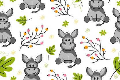 JORAS funny-seamless-pattern MATT PAPAER Gift Wrapper