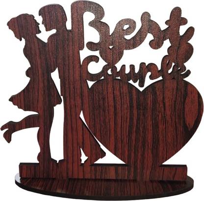 PON NIHARIKA LIFE STYLE Couple gift share your name after placing the order Wood Gift Wrapper