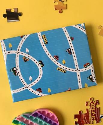 dovetail Gift Wrapping Paper Sheet Traffic Jam Paper Gift Wrapper