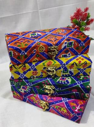 Mhfashion MH PATOLA GIFT BOX CLOTH, WOOD Gift Wrapper