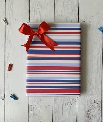 dovetail Gift Wrapping Paper Sheet Candy Cane Paper Gift Wrapper
