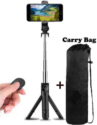 BUFONA Handheld Monopod Selfie Holder Remote Shutter Bluetooth Selfie Stick TripodStand Single Gimbal for Mobile