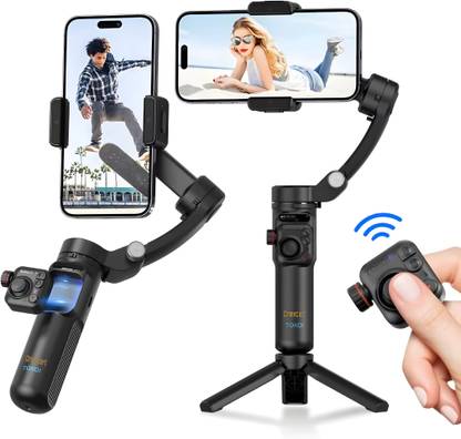 Omexcart Smart Phone gimbal 3 axis Handheld AI Stabilizer Anti-shake Tripod , Remote 3 Axis Gimbal for Mobile