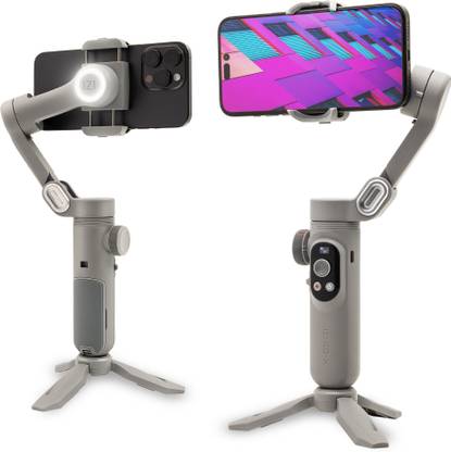 IZI GO-X Smartphone Handheld Gimbal 3-Axis Stabilizer OLED display LED Fill Light 3 Axis Gimbal for Mobile
