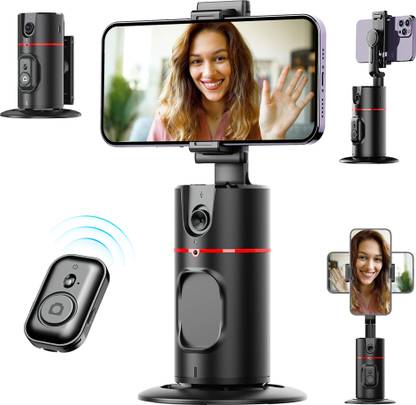 Kidoca Auto Face Tracking Tripod, 360° Rotation Auto Tracking Phone Holder Body Track Single Gimbal for Mobile