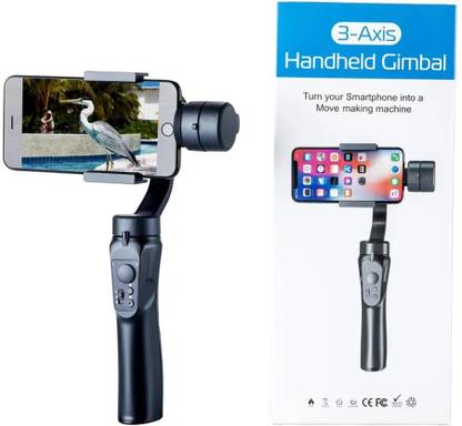Hold up Gimbal Stabilizer 3-Axis for All Smartphone Cell Phone Handheld Gimble Stick 3 Axis Gimbal for Mobile