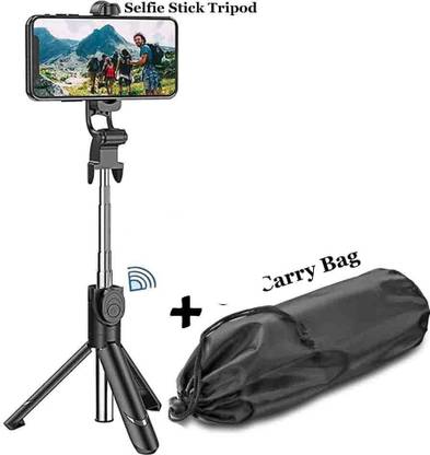 BUFONA Monopod Holder Tripod Bluetooth Selfie Stick Stand with BT Remote+Carry Bag Single Gimbal for Mobile