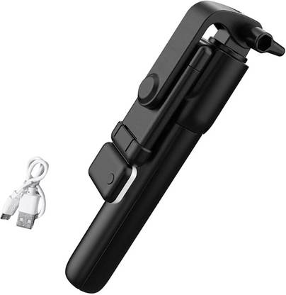 amesco High Quality Monopod | Tripod Bracket | Portable Bluetooth Extendable Selfie Stick with Wireless Remote and 2 Level Fill Light for Making TIK Tok, Vlog Videos etc., and Tripod Stand Selfie Stick for Mobiles and All Smart Phones 3 Axis Gimbal for Mobile
