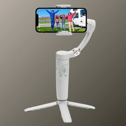 Ezerio M1 Gimbal Stabilizer with Auto Face Tracking & Selfie Stick 3 Axis Gimbal for Mobile