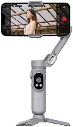 Cubonic AOCHUAN SmartX Gimbal Stabilizer Handheld 3Axis Phone Gimbal with LED Fill Light 3 Axis Gimbal for Mobile