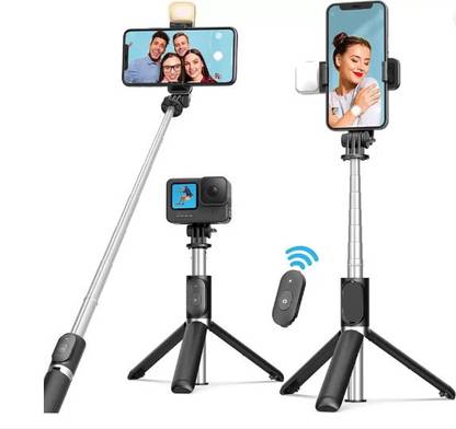 ZAXART r1s Selfie Stick Phone Tripod with Remote 60"Tripod Stand for iPhone Camera 3 Axis Gimbal for Mobile