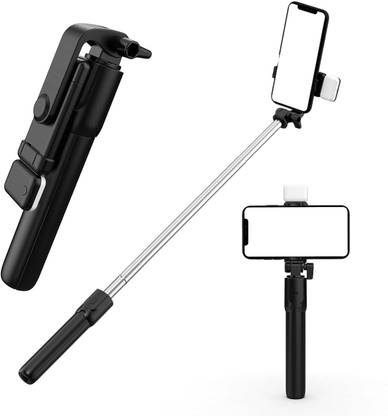 CHG R1s Bluetooth Selfie Sticks with Remote and Selfie Light Monopod