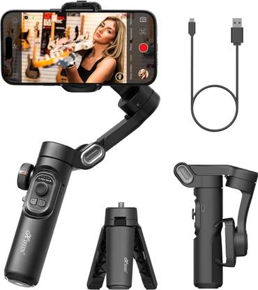 Hiffin Smart X Gimbal Stabilizer 3-Axis Smartphone Foldable Gimbal with Focus Wheel 3 Axis Gimbal for Mobile