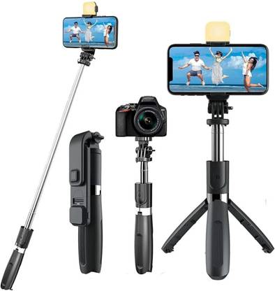 ZAXART r1s Selfie Stick Phone Tripod with Remote 60"Tripod Stand 3 Axis Gimbal for Mobile, Camera