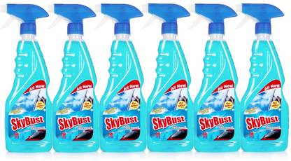 SkyBust Glass Cleaner with advanced sparkling shine booster formula