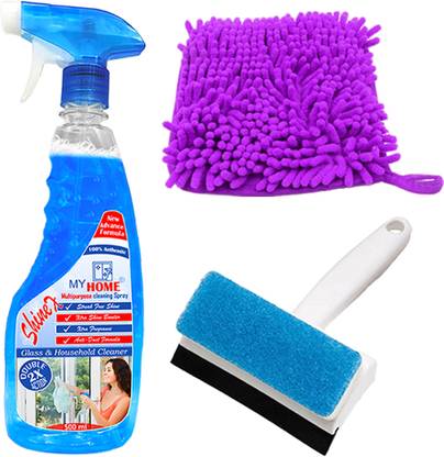 MY HOME Multipurpose Cleaner Liquid spray with microfiber Duster with wiper