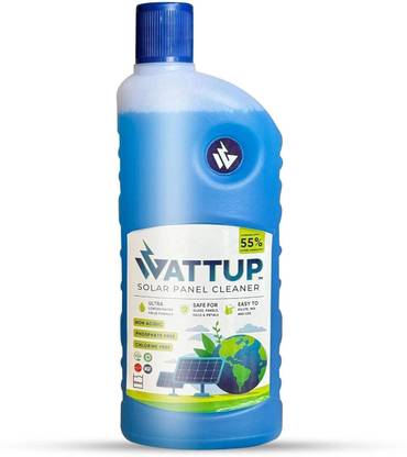 WattUp Solar Panel Cleaning Liquid | 100% Non-Acidic Improves Power Generation Capacity
