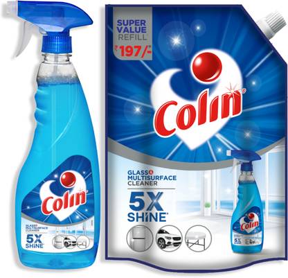 Colin Glass and Surface Cleaner Refill 1000ml with Spray 500ml