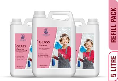 FERMENT ORGANICS Disinfectant Glass Cleaner (Pink) and Surface Cleaner Liquid Spray