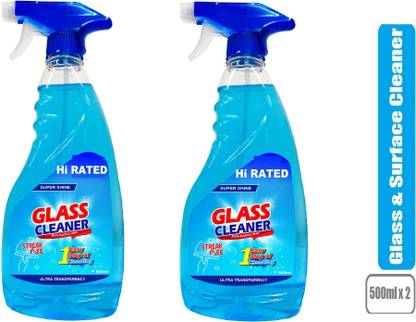 Hi RATED Glass Cleaner bottle with spray
