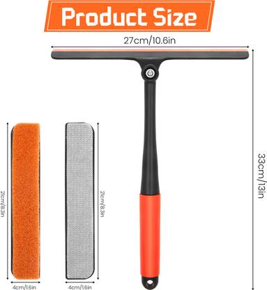 HASTHIP Window Cleaning Scraper 3 in 1 Multifunction Glass Window Cleaner Tool 360°