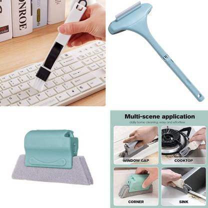 Masox Store Screen Brush 2 in 1 Mesh Cleaning Brush, Window Groove Frame Cleaning Brush K5
