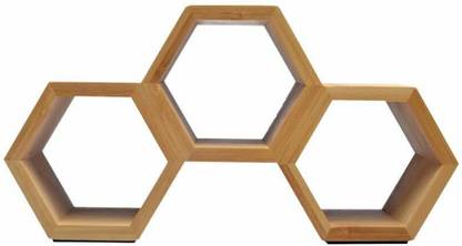 @Home by nilkamal Classic Bamboo Wine Rack Bamboo Wine Rack