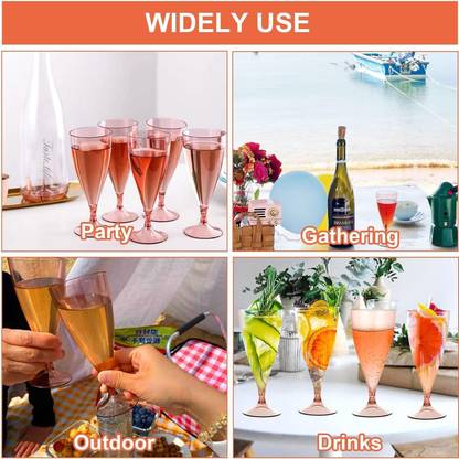 ZIKWOR Champane Flutes Set Glass Set Champagne Glass