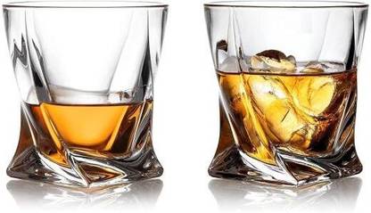okechuku (Pack of 2) ot Whiskey Scotch, Wine, Juice, Water, Parties, Bar, Restaurant Glass Set Whisky Glass