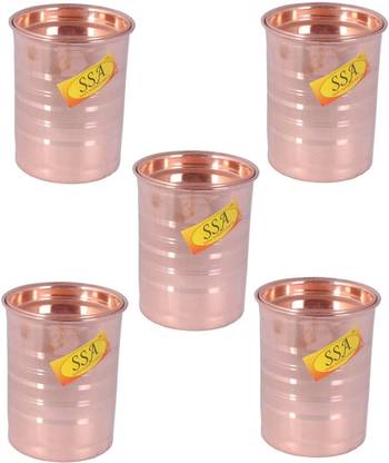 Shivshakti Arts (Pack of 5) SSA-1380-5 Glass Set Water/Juice Glass