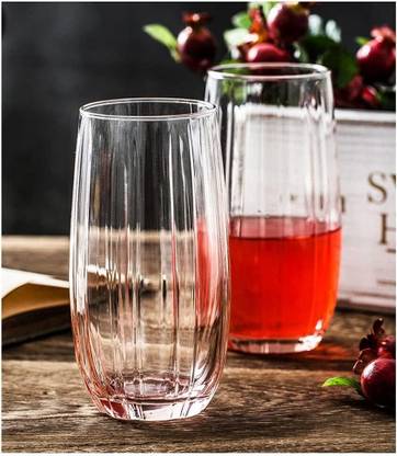 Mivana (Pack of 6) Premium Juice Glasses Drinking Glasses,Highball Lead-Free Glasses Glass Set Water/Juice Glass