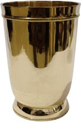 RBHMC BRONZE MASTER Pure Brass Glass Tumbler | Brass Tumbler for Serving & Drinking Glass Water/Juice Glass
