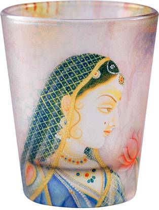 KOLOROBIA (Pack of 2) Bani Thani Frosted Glass Set Shot Glass
