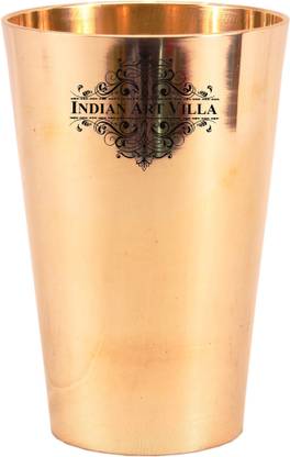 IndianArtVilla Kansa Utensils|Lassi Glass Tumbler Cup Glass Water/Juice Glass