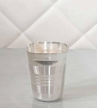 Sirgan German Silver Square Glass For Serving/Pooja Size: 3.5Inches Weight : 70 Grams Glass Shot Glass