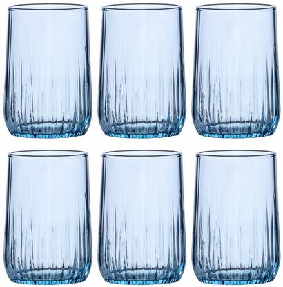 PASABAHCE (Pack of 6) Color Glass Nova Glass Set Water/Juice Glass
