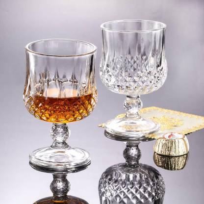 UPSCALE TRADERS 2 Wine & Whisky Glass Glass Wine Glass