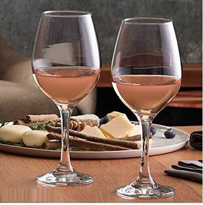 BABALIFINCH (Pack of 2) 310 ml Red Wine and White Wine Glass Set Wine Glass